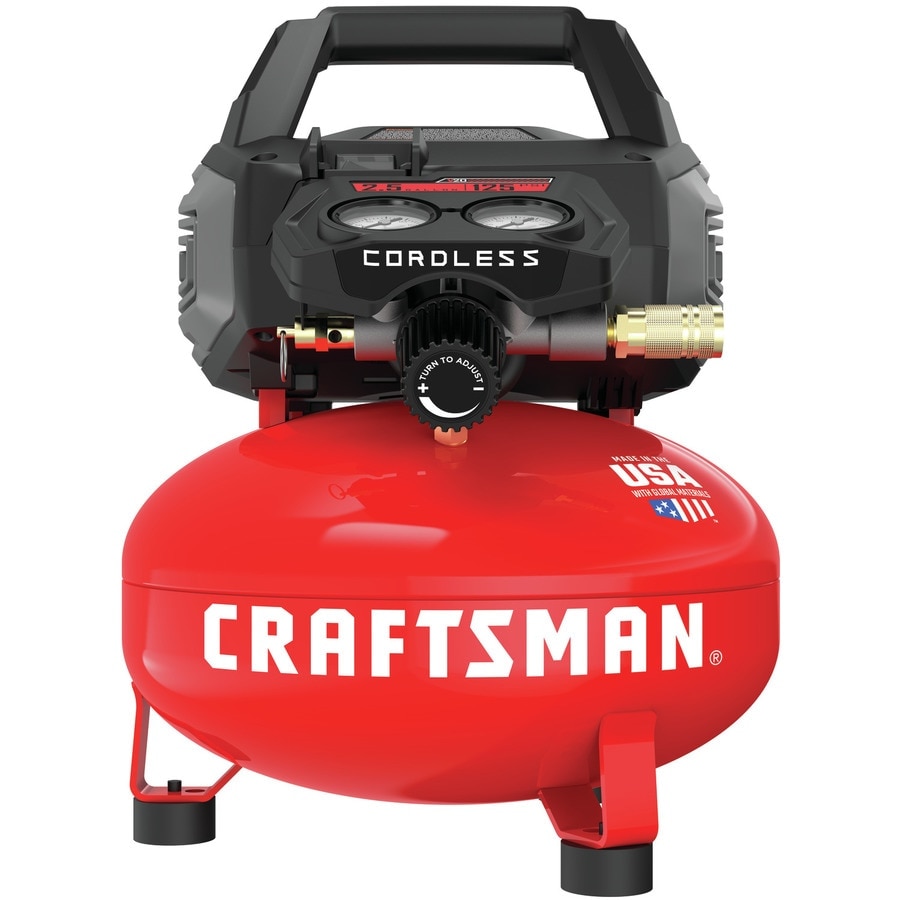 ARTESANO Compresor de aire tipo torta portátil inalámbrico eléctrico de 2.5 galones y 125 PSI - CMCC2520M1