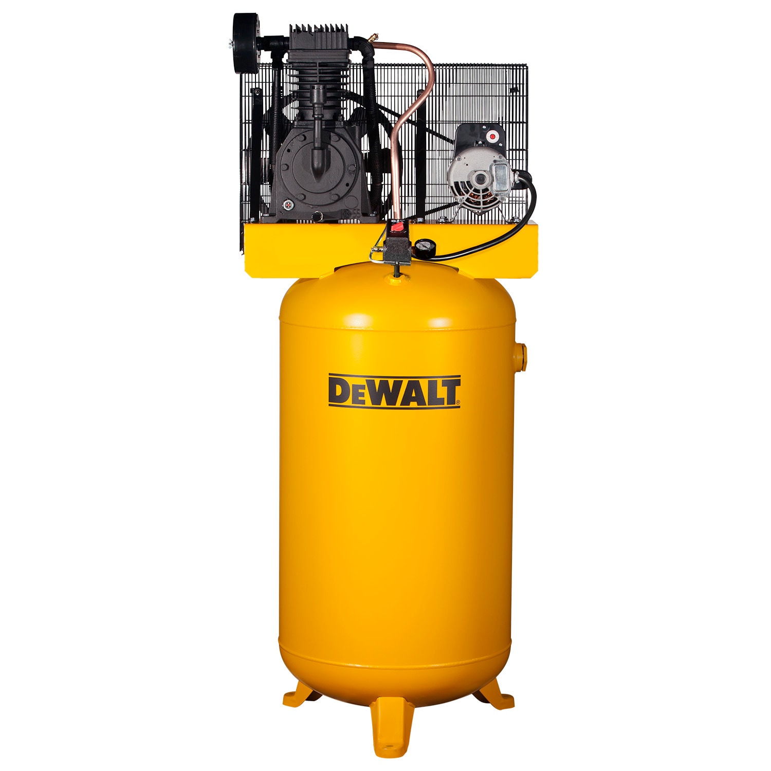 Compresor de aire eléctrico estacionario DEWALT de 80 galones y 175 PSI con accesorios incluidos - DXCMV5048055A