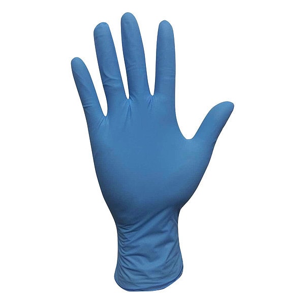 Guantes Desechables Condor, de Nitrilo, Sin Polvo, 5 mil, Azules, XL (Talla 10), Paquete de 100 - 53CV56