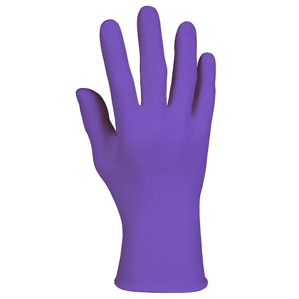 Kimtech Morado Nitrilo, Guantes de Examen de Nitrilo, 6 mil de Palma, Puño Perlado, Sin Polvo, S, 1000 Pz, Morado - 55081