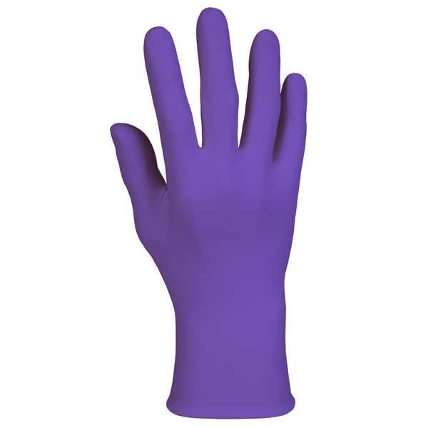 Kimtech Morado Nitrilo, Guantes de Examen de Nitrilo, 6 mil de Palma, Puño Perlado, Sin Polvo, S, 1000 Pz, Morado - 55081