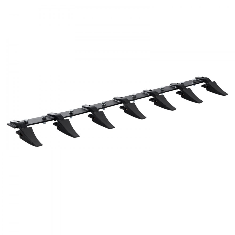 VEVOR Bucket Tooth Bar, 60'', Heavy Duty Tractor Bucket 7 Teeth Bar for Loader Tractor Skidsteer, 4560 lbs Load-Bearing Capacity Bolt On Design, for Efficient Soil Excavation and Bucket Protection - NYCDWJC60ZTSV8P82V0