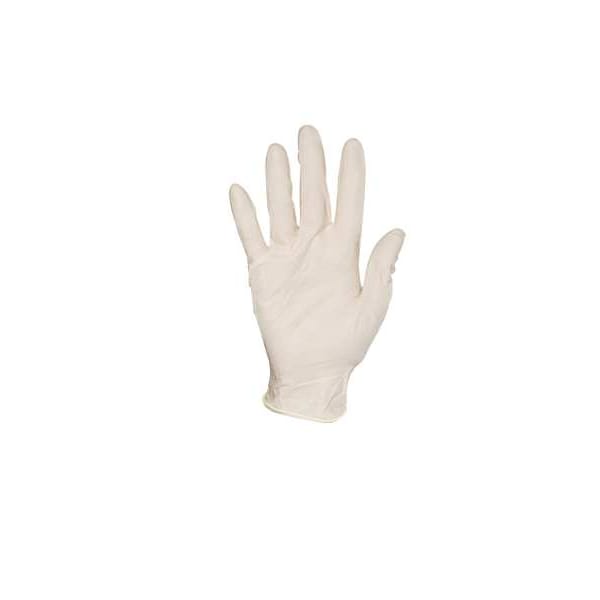 Ansell TouchNTuff 69-318, Guantes de Examen de Látex Ligeros, Palma de 4.7 mil, Látex, Sin Talco, L, Paquete de 100 - 69-318