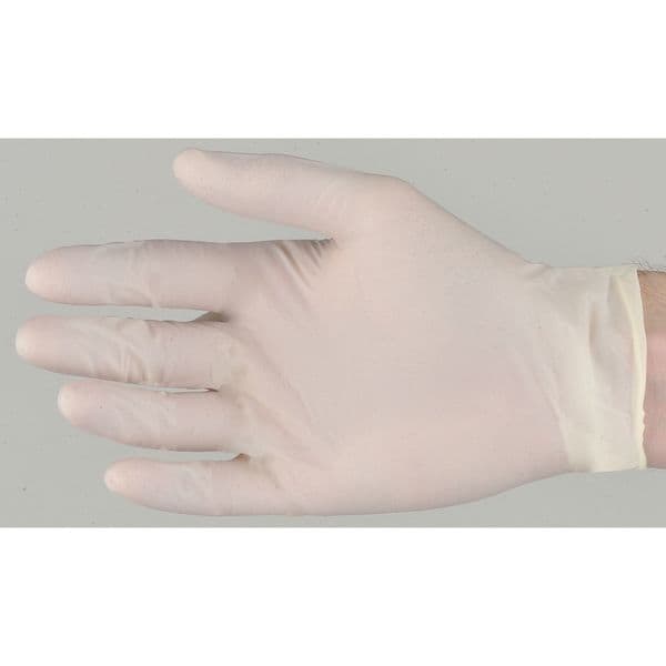 Ansell TouchNTuff 69-318, Guantes de Examen de Látex Ligeros, Palma de 4.7 mil, Látex, Sin Talco, L, Paquete de 100 - 69-318