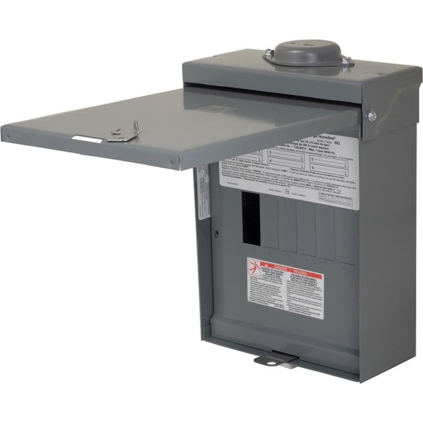 Square D Load Center, 120/240V AC, 100A, 6 Poles - HOM612L100RBCP