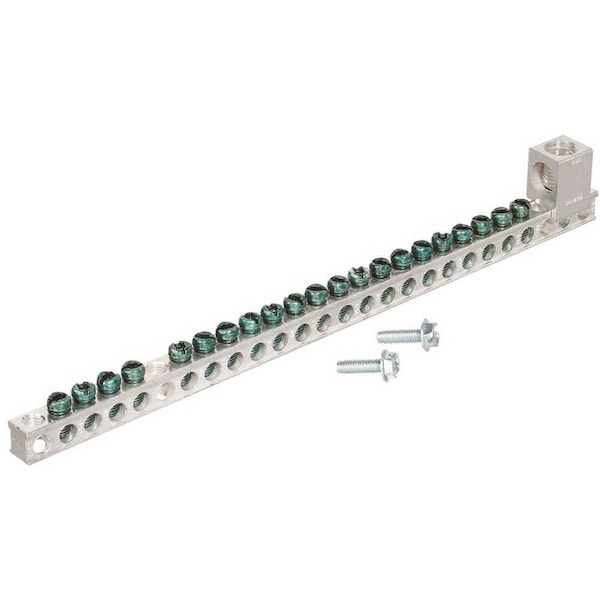 Eaton 21-Terminal Ground Bar for Type CH and Type BR Panels - GBK2120