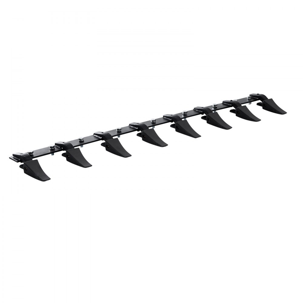 VEVOR Bucket Tooth Bar, 66'', Heavy Duty Tractor Bucket 8 Teeth Bar for Loader Tractor Skidsteer, 4560 lbs Load-Bearing Capacity Bolt On Design, for Efficient Soil Excavation and Bucket Protection - NYCDWJC66INCNEM28V0