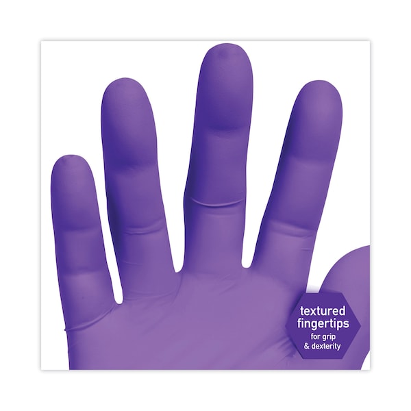 Kimberly-Clark Professional Purple Nitrile, Guantes de Examen de Nitrilo, 6 mil de Palma, Nitrilo, Sin Polvo, XL, 90 Paq, Morados - 55084