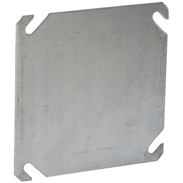 Southwire Electrical Box Cover, Square, Zinc Plated Steel, Blank/Flat Cover - 52C1-UPC