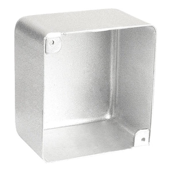 Southwire Electrical Box, 30.3 cu in, Square Box Type, 4 Gangs, Steel, Square Shape - 52171-BLNK