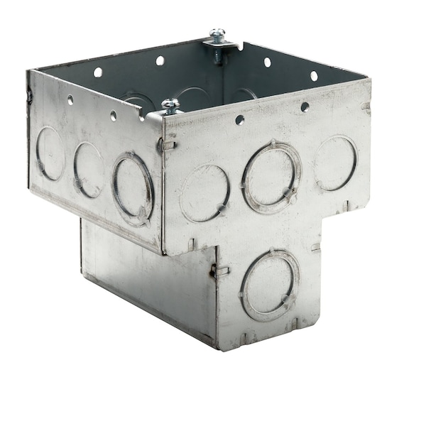 Winnie Industries Electrical Box, Junction Box Type, 2 Gangs, Galvanized Zinc, T Shape, 20 PK - WTBOX232