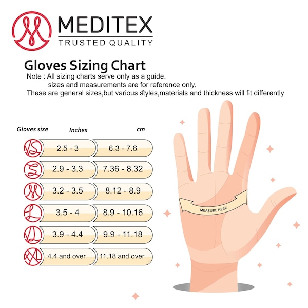 Guantes de examen de látex Meditex, látex, XL, 1000 unidades - HM2022111925-LX-XL