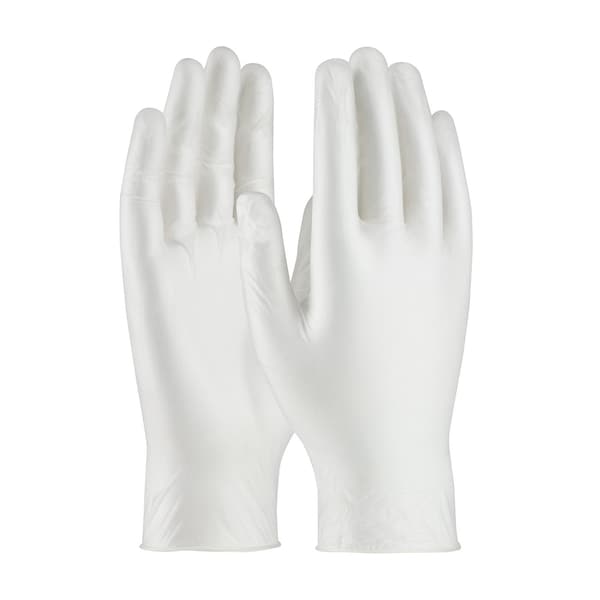 Guantes desechables Pip Ambi-dex 64-435, 0.08 mm de palma, de vinilo, sin talco, tamaño mediano, paquete de 100, color blanco - 64-435PF/M