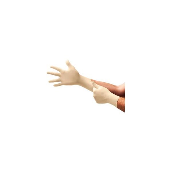 Ansell TouchNTuff 69-210, Guantes Desechables de Látex, 3.5 mil de Grosor en la Palma, Látex, Sin Polvo, Talla L, Natural - 516706