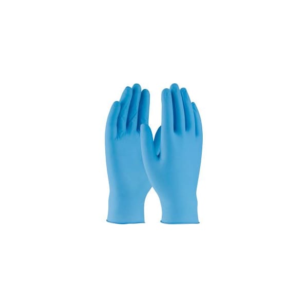 Guantes desechables de nitrilo Pip Ambi-dex Turbo, 5 mil de grosor en la palma, nitrilo, sin polvo, tamaño 2XL, paquete de 10, color azul - 63-332PF/XXL.