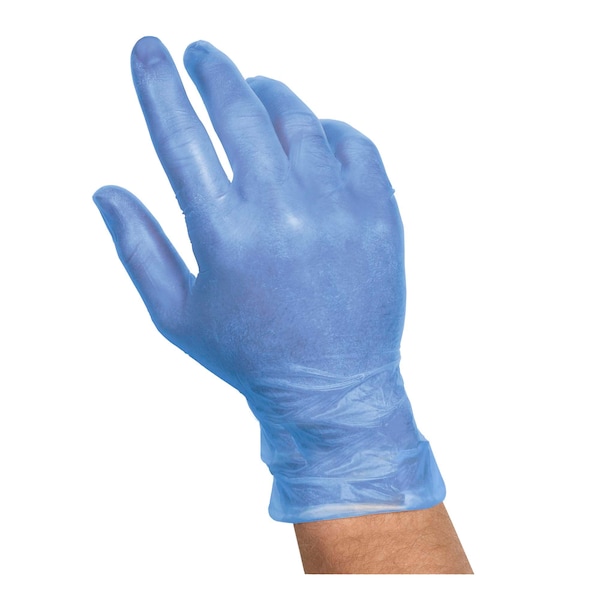 Valugards Valugards Blue V, Guantes Desechables de Vinilo, Vinilo, Sin Talco, XL, 1000 PK, Azul - 304362094