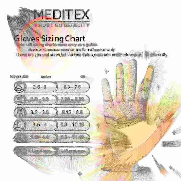 Guantes de Examen de Nitrilo Meditex G7, 4 mil de Grosor en la Palma, Nitrilo, Sin Polvo, M, 1 Paquete, Blanco - M