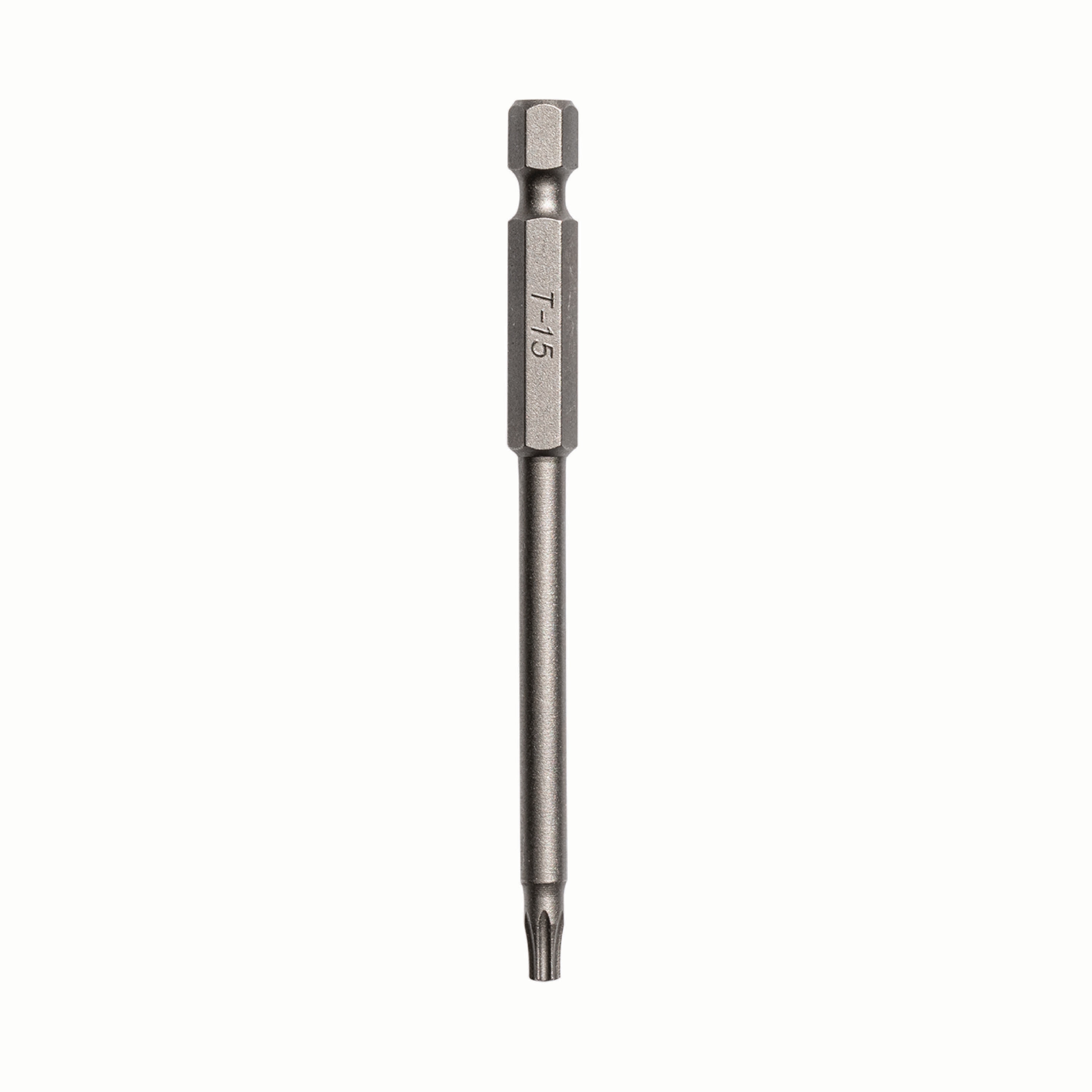 Punta de destornillador de acero con mango hexagonal de 3 pulgadas T15 CAMO CAMO (2 piezas) - 0345099