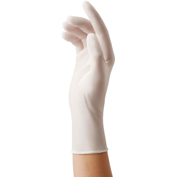 Medline Restore con maxOAT+, Guantes de examen de nitrilo, 2.8 mil de espesor en la palma, nitrilo, sin polvo, talla L, 250 piezas por paquete, color blanco marfil - MIIOAT6803