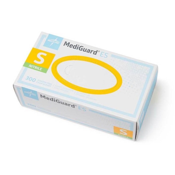 Guantes de examen de nitrilo Medline, Nitrilo, Talla S, 3000 piezas - MG3001