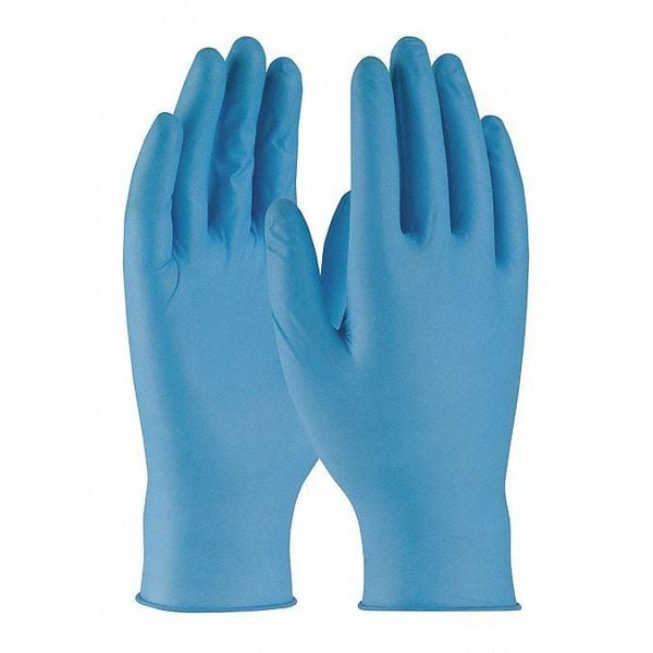 Guantes desechables Pip Ambi-dex Super 8, 0.2mm de palma, de nitrilo, sin polvo, XL, 50 piezas, color azul - 63-338PF/XL