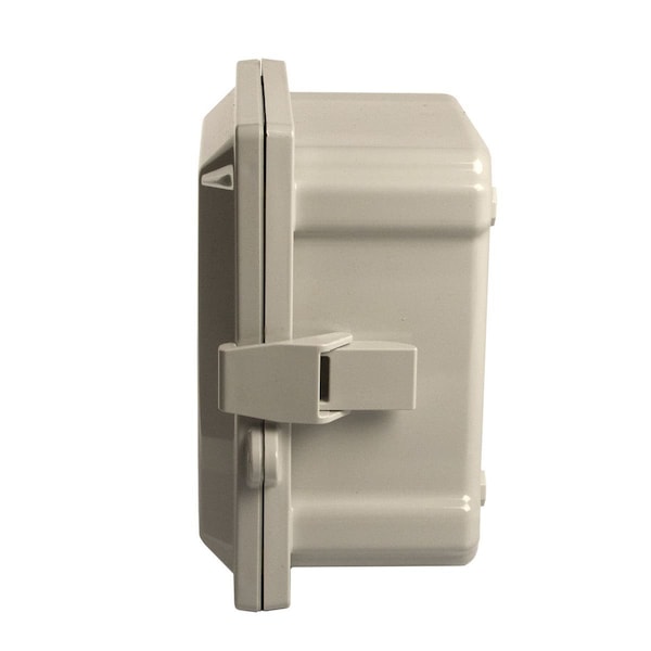Wiegmann Polycarbonate Electrical Enclosures, 8 in H, 4 in D, 8 in W, NEMA 4X, Hinged - HW-P80804CHQR