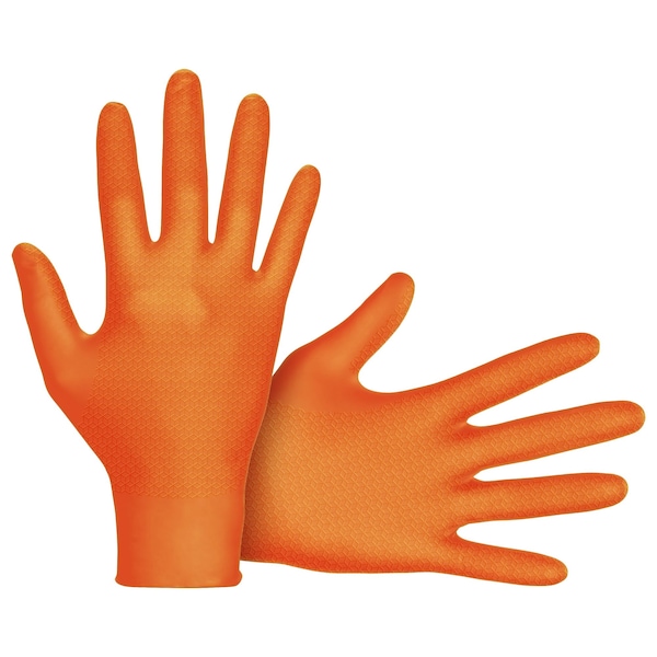 Guante de nitrilo con agarre 3D Astro-Grip de Sas Safety, XL, paquete de 12 cajas, 40 guantes por caja, total de 480 guantes, 480PK - 66474-40.