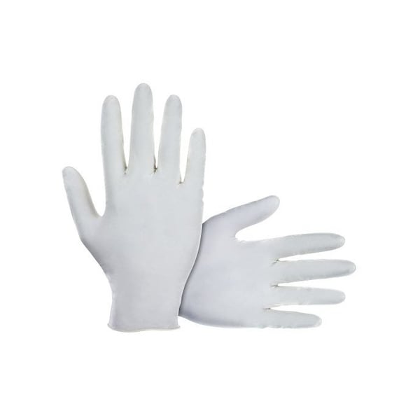 Sas Safety Value-Touch, Guantes Desechables de Látex, 5 mil de Grosor en la Palma, Látex, Sin Polvo, Talla M, Blanco - SA6591-20