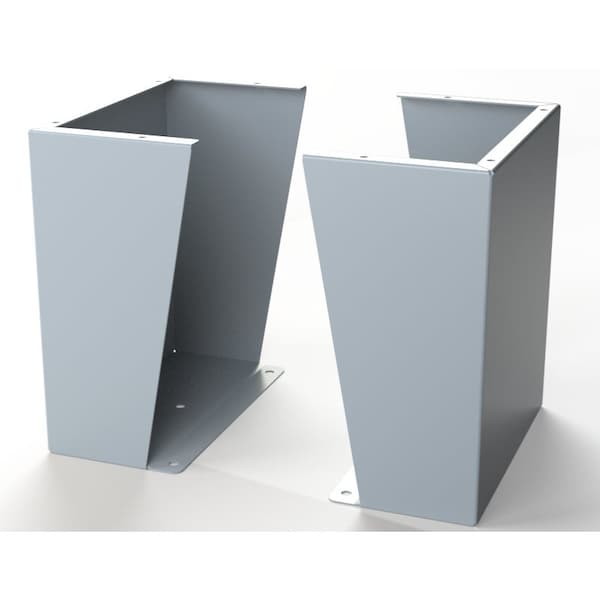 Saginaw Control & Engineering Floor Stand Kit, 18 in. H x 16 in. W x 9.12 in. L, Carbon Steel, 1 PR - SCE-FK1816