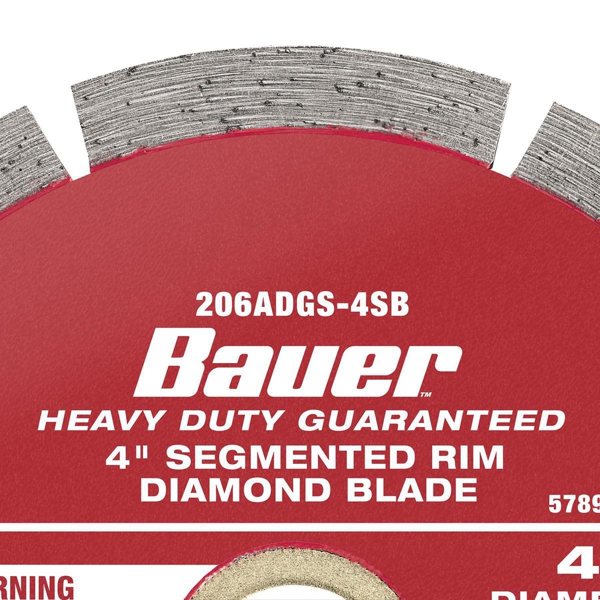 Bauer 4 pulgadas Hoja de Sierra de Diamante de Corte en Húmedo o en Seco de Borde Segmentado - 57893
