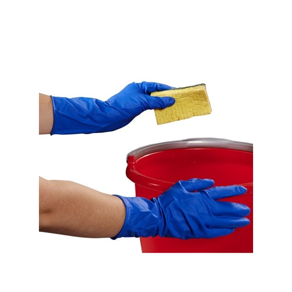 Bsc Preferred Safegrip, Guantes Desechables de Látex, Látex, Sin Polvo, M, 50 PK, Azul - BUY00441701