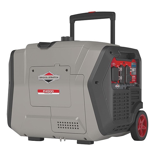 Briggs & Stratton Portable Generator, Gasoline, 3,700 W Rated, 3,700 W Surge, Electric Start, 120V AC, 30.4 A - 30836