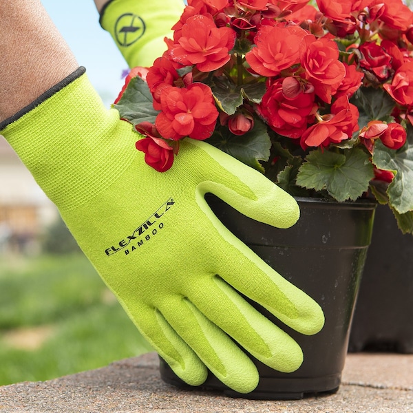 Guantes Flexzilla FZ de Bambú con Recubrimiento de Látex con Textura para Mujer - GC290L