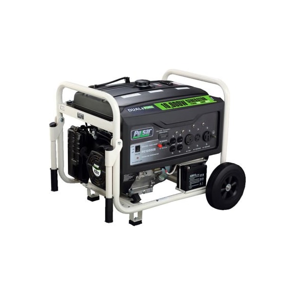 Integrated Supply Network Portable Generator, Gasoline, 8,000 W/7,000 W Rated, 10,000 W/9,000 W Surge, Electric, Recoil Start - PG10000B16