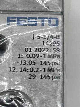 Festo Pneumatic Valve J-5-1/4-B