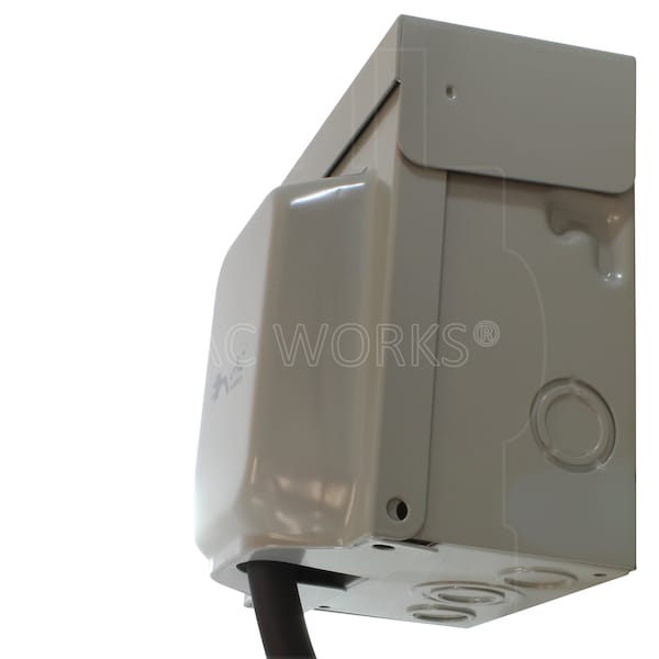 Ac Works Generator Emergency Power Kit with L14-30 Inlet Box and 75ft Cord - EPL1430KIT-075