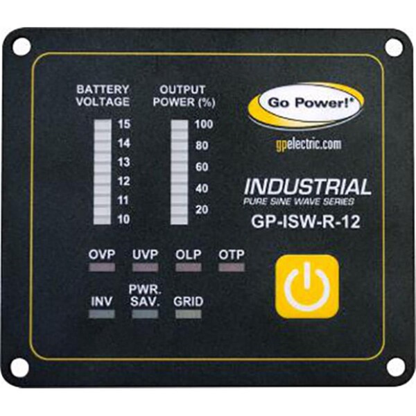 Go Power! Industrial Pure Sine Wave Inverter Remote for ISW Inverters - GO322430