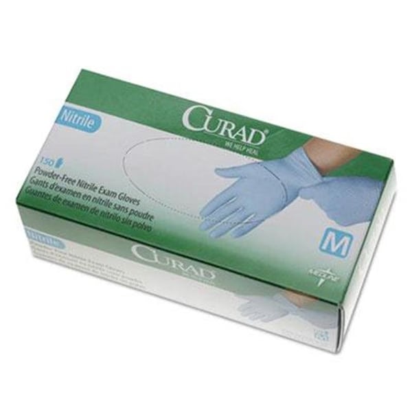 Guantes de Examen de Nitrilo Curad, Sin Polvo, Talla M - CUR9315