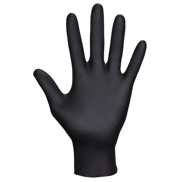 Guantes de nitrilo Sas Safety Raven, 7 Mil, grandes, paquete de 12 cajas, 50 guantes por caja, total de 600 guantes, 600PK - 66518-01.