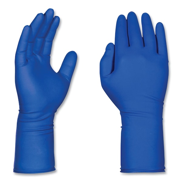 Gloveworks Por Ammex Guantes de Examen de Látex Azul, Sin Polvo, Talla Grande, 500 Paq - GPLHD86100