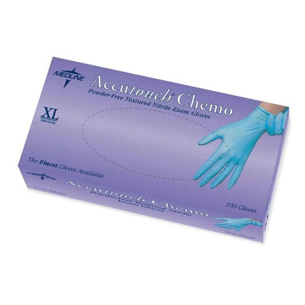 Medline Accutouch, Guantes de Examen de Nitrilo, Nitrilo, Sin Polvo, Talla XL, 1000 piezas, Azules - MDS192087