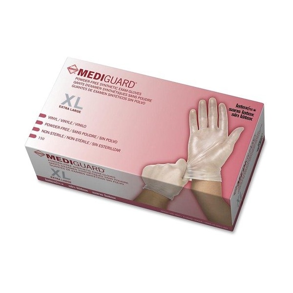 Guantes desechables de vinil de Medline Industries, vinil, XL, 130 paq - MII6MSV514