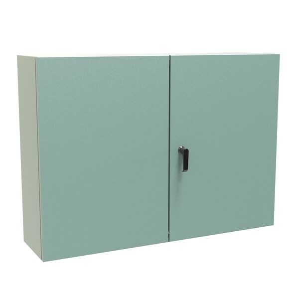 Hammond Steel Electrical Enclosures, 30 in H, 10 in D, 42 in W, NEMA 12, Hinged - EN4TD304210GY