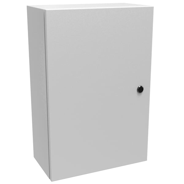 Hammond Steel Electrical Enclosures, 24 in H, 8 in D, 16 in W, NEMA 4, Hinged - EN4SD24168LG