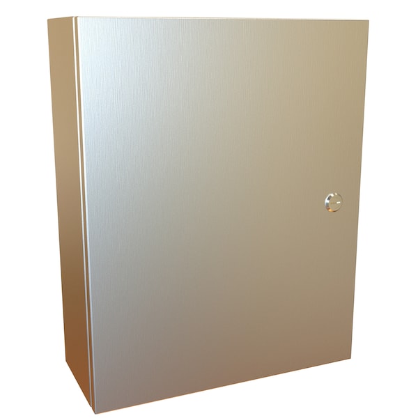 Hammond 304 Stainless Steel Electrical Enclosures, 20 in H, 6 in D, 16 in W, NEMA 4X, Hinged - EN4SD20166SS