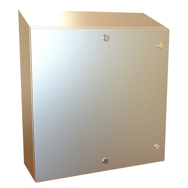 Hammond 304 Stainless Steel Electrical Enclosures, 24 in H, 8 in D, 24 in W, NEMA 4X, Hinged - ST242408SS