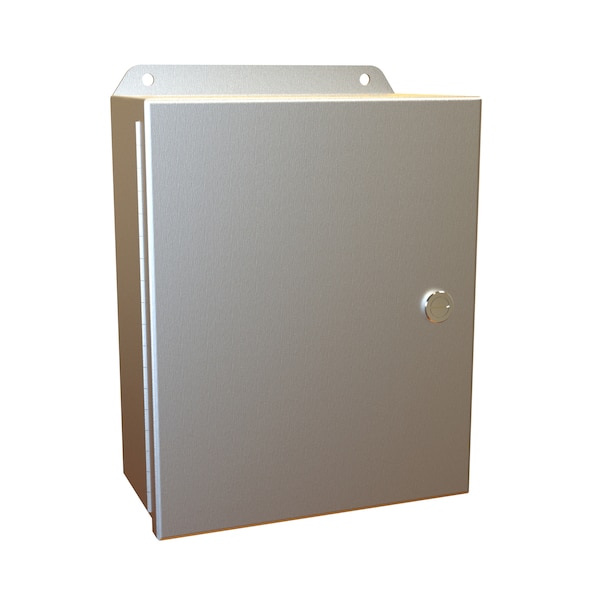 Hammond Aluminum Electrical Enclosures, 10 in H, 4 in D, 8 in W, NEMA 4X, Hinged - EJ1084AL