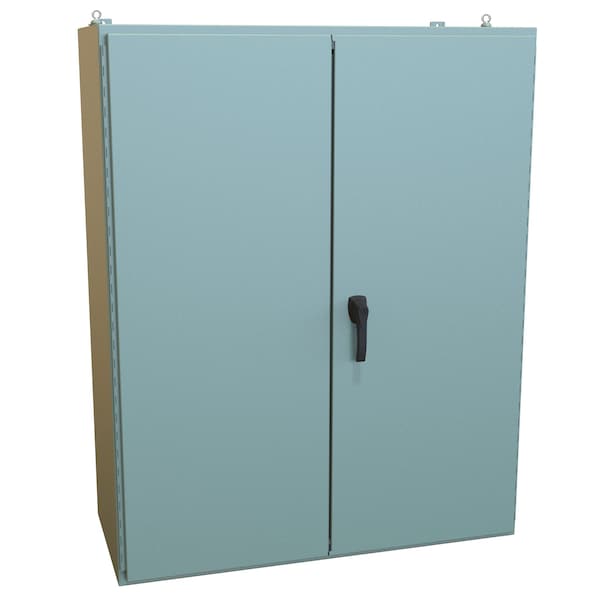 Hammond Steel Electrical Enclosures, 60.13 in H, 20.69 in D, 48.06 in W, NEMA 12, Hinged - 1422B20