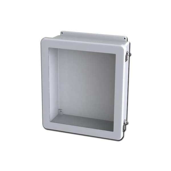 Saginaw Control & Engineering Fiberglass Reinforced Polyester Electrical Enclosures, 17.47 in H, 6.23 in D, 15.46 in W, Hinged - SCE-1614FW