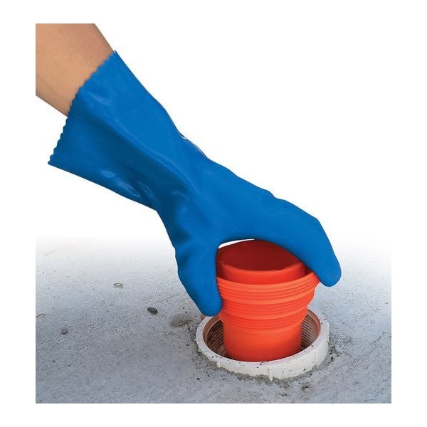 Guantes de saneamiento para RV de Camco, talla única que se ajusta a la mayoría, azul - 40287